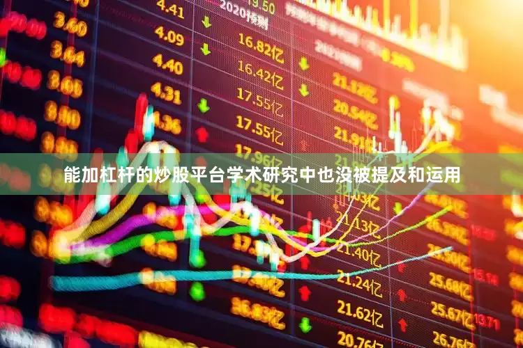 能加杠杆的炒股平台学术研究中也没被提及和运用